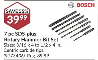 Princess Auto 7 pc SDS-plus Rotary Hammer Bit Set offer