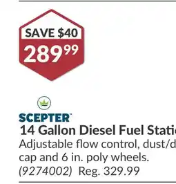 Princess Auto 14 Gallon Diesel Fuel Station offer