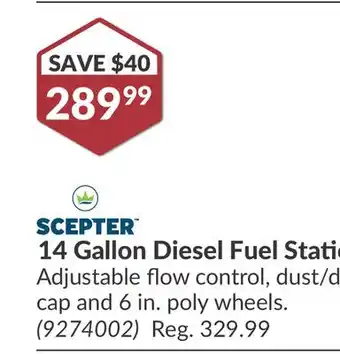 Princess Auto 14 Gallon Diesel Fuel Station offer