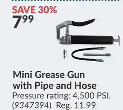 Princess Auto Mini Grease Gun with Pipe and Hose offer