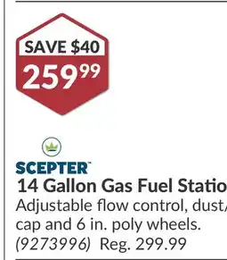 Princess Auto 14 Gallon Gas Fuel Station offer