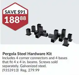 Princess Auto Pergola Steel Hardware Kit offer