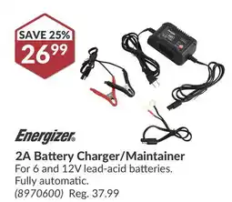 Princess Auto 2A Battery Charger/Maintainer offer