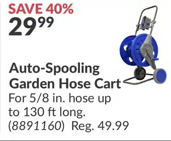 Princess Auto Auto-Spooling Garden Hose Cart offer