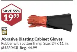 Princess Auto Abrasive Blasting Cabinet Gloves offer