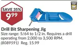 Princess Auto Drill Bit Sharpening Jig offer