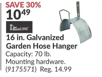 Princess Auto 16 in. Galvanized Garden Hose Hanger offer