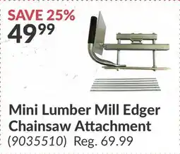 Princess Auto Mini Lumber Mill Edger Chainsaw Attachment offer