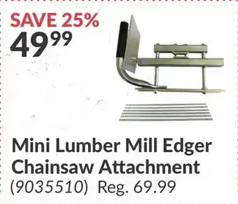 Princess Auto Mini Lumber Mill Edger Chainsaw Attachment offer