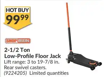 Princess Auto 2-1/2 Ton Low-Profile Floor Jack offer