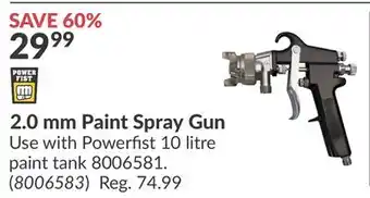 Princess Auto 2.0 mm Paint Spray offer