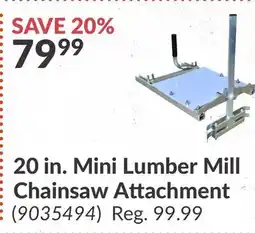 Princess Auto 20 in. Mini Lumber Mill Chainsaw Attachment offer