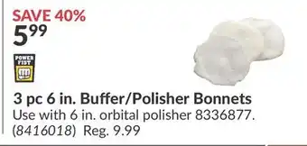 Princess Auto 3 pc 6 in. Buffer/Polisher Bonnets offer