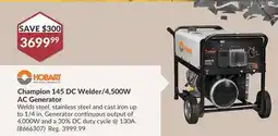 Princess Auto Champion 145 DC Welder/4, 500W AC Generator offer