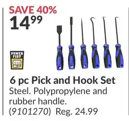 Princess Auto 6 pc Pick and Hook Set offer