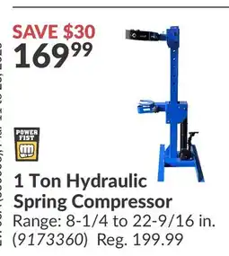 Princess Auto 1 Ton Hydraulic Spring Compressor offer