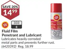 Princess Auto Fluid Film Penetrant and Lubricant Lubricates offer