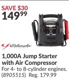 Princess Auto 1,000A Jump Starter with Air Compressor offer