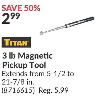 Princess Auto 3 lb Magnetic Pickup Tool offer