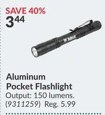 Princess Auto Aluminum Pocket Flashlight offer