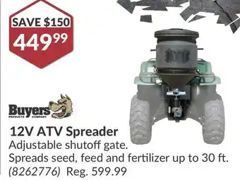 Princess Auto 12V ATV Spreader offer