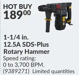 Princess Auto 1-1/4 in. 12.5A SDS-Plus Rotary Hammer offer