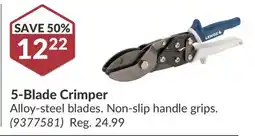 Princess Auto 5-Blade Crimper offer