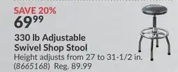 Princess Auto 330 Adjustable Swivel Shop Stool offer