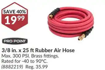 Princess Auto 3/8 in. x 25 ft Rubber Air Hose offer