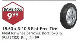 Princess Auto 15.50 x 3-10.5 Flat-Free Tire offer