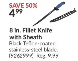 Princess Auto 8 in. Fillet Knife with Sheath offer