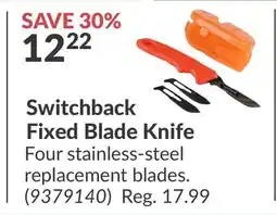 Princess Auto Switchback Fixed Blade Knife offer