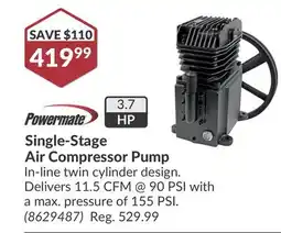 Princess Auto Single-Stage Air Compressor offer