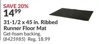 Princess Auto 31-1/2 x 45 in. Ribbed Runner Floor Mat offer