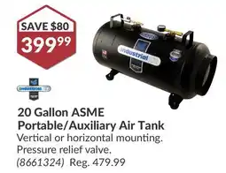 Princess Auto 20 Gallon ASME Portable/Auxiliary Air Tank offer