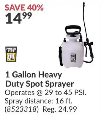 Princess Auto 1 Gallon Heavy Duty Spot Sprayer offer