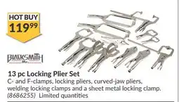 Princess Auto 13 pc Locking Plier Set offer