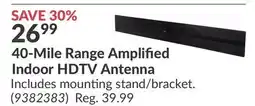 Princess Auto 40-Mile Range Amplified Indoor HDTV Antenna offer