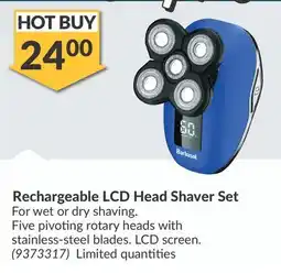 Princess Auto Rechargeable LCD Head Shaver Set offer