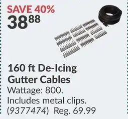 Princess Auto 160 ft De-Icing Gutter Cables offer