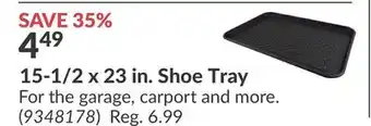 Princess Auto 15-1/2 x 23 in. Shoe Tray offer