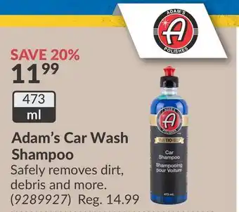 Princess Auto Adam's Car Wash Shampoo offer