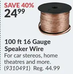 Princess Auto 100 ft 16 Gauge Speaker Wire offer