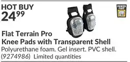 Princess Auto Flat Terrain Pro Knee Pads with Transparent Shell offer