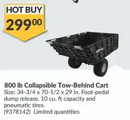 Princess Auto Collapsible Tow-Behind offer