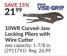 Princess Auto 10WR Curved-Jaw Locking Pliers offer