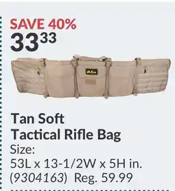 Princess Auto Tan Soft Tactical Rifle Bag offer