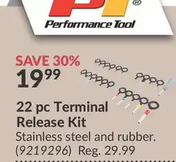 Princess Auto 22 pc Terminal Release Kit offer