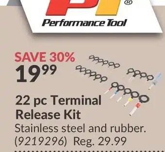 Princess Auto 22 pc Terminal Release Kit offer