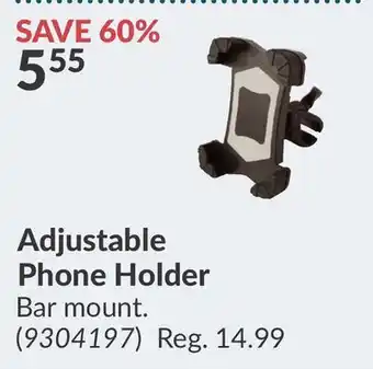 Princess Auto Adjustable Phone Holder offer